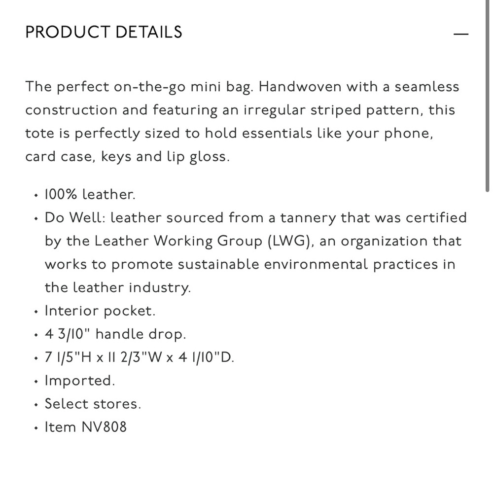 NEW Madewell The Handwoven Mini Tote leather in Dusty Redwood Multi NV808 $158 - Picture 4 of 11